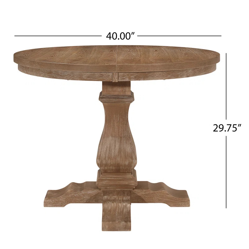 Toccata Extendable Round Solid Wood Base Dining Table | Wayfair North America