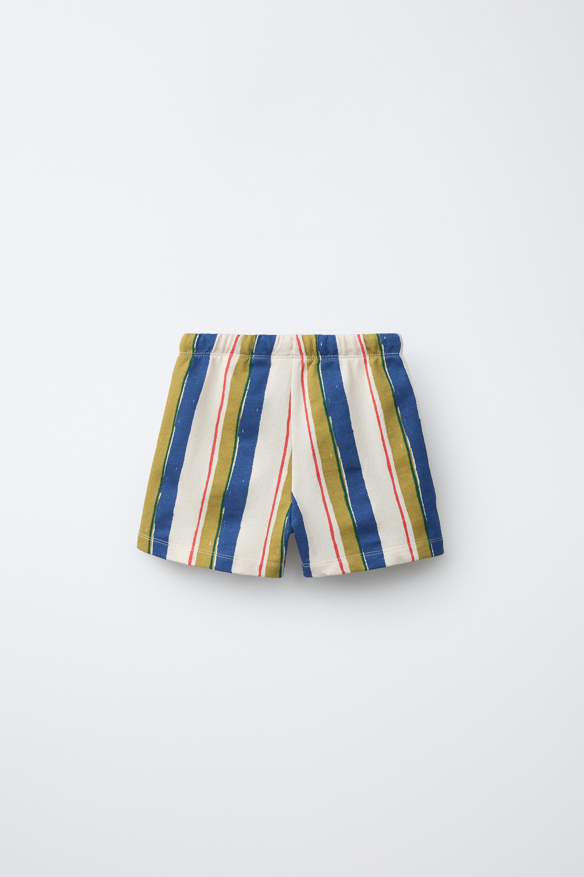 MULTICOLOR STRIPED SHORTS | Zara US