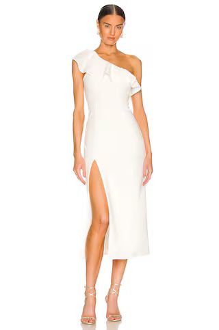 Show Me Your Mumu Florentine Midi Dress in White Stretch from Revolve.com | Revolve Clothing (Global)