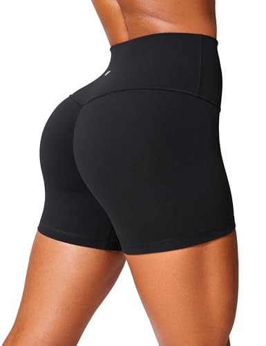 CRZ YOGA Secretsculpt Womens Butterlift High Waist Scrunch Butt Biker Shorts 4 Inches - No Front ... | Amazon (US)