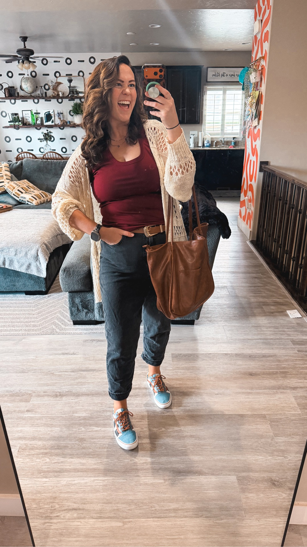 My Toy Story Vans only come out once a year and today was absolutely the day 😂 Loved the new movie so much, the shoes had to make an appearance. Casual working mom vibes all the way.

Bra XL 
Undies XL
Jeans 16 @American Eagle Outfitters 
Tank XL
Cardi/sweater XL

casual mom outfit size 14, dark jeans outfit midsize, crochet cardigan outfit size 14/16, working mom casual style, vans outfit midsize, american eagle jeans size 16, burgundy tank outfit, amazon fashion midsize, mom style size 14, casual summer outfit midsize

#LTKMidsize #LTKTall #LTKWorkwear