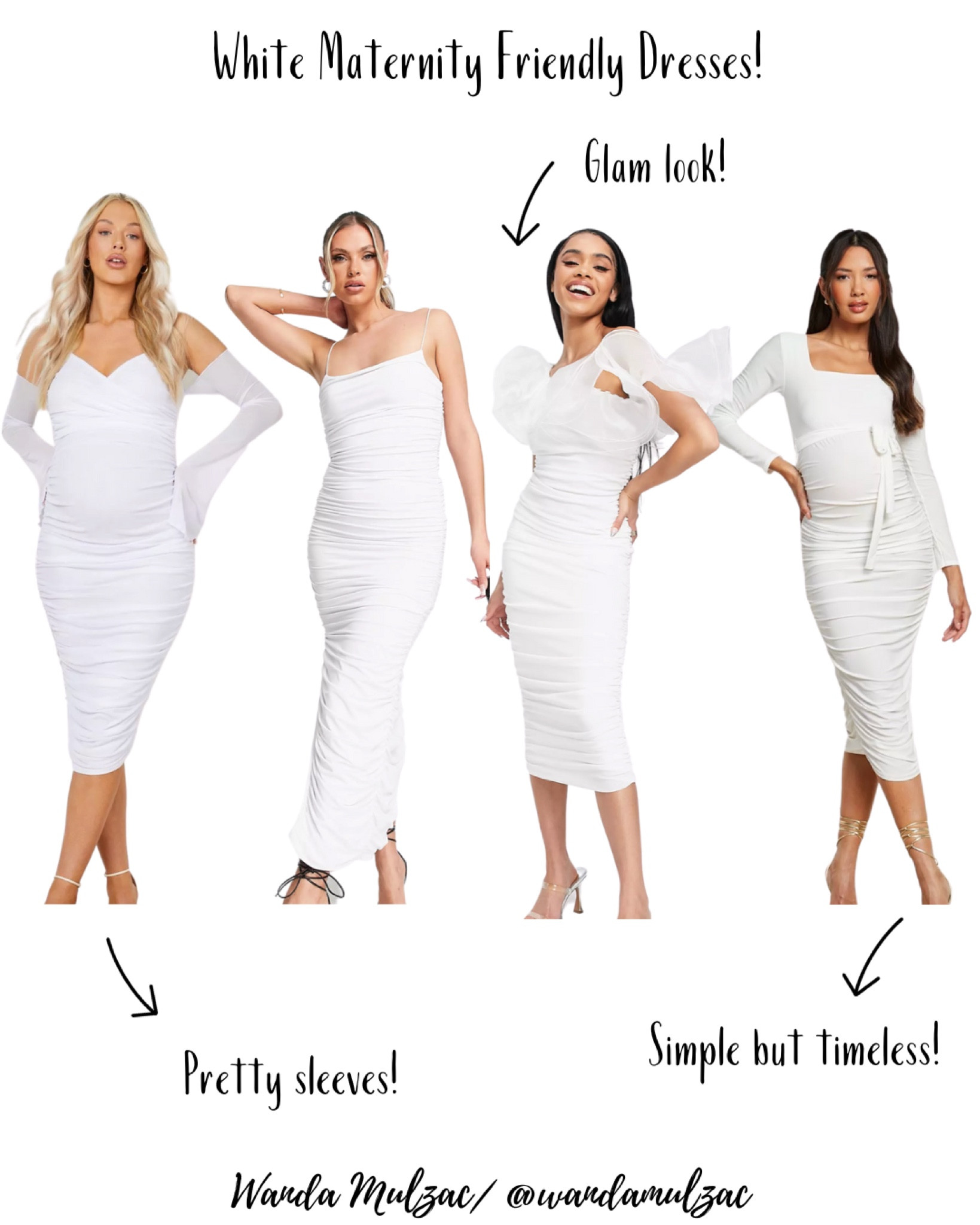 White bump friendly/maternity dresses!! Perfect for a baby shower to compliment any color schemes or other special occasions!

#LTKbaby #LTKbump #LTKstyletip