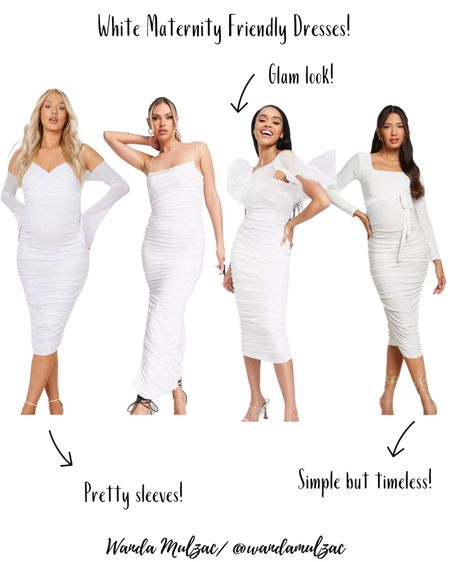 White bump friendly/maternity dresses!! Perfect for a baby shower to compliment any color schemes or other special occasions!

#LTKbaby #LTKbump #LTKstyletip
