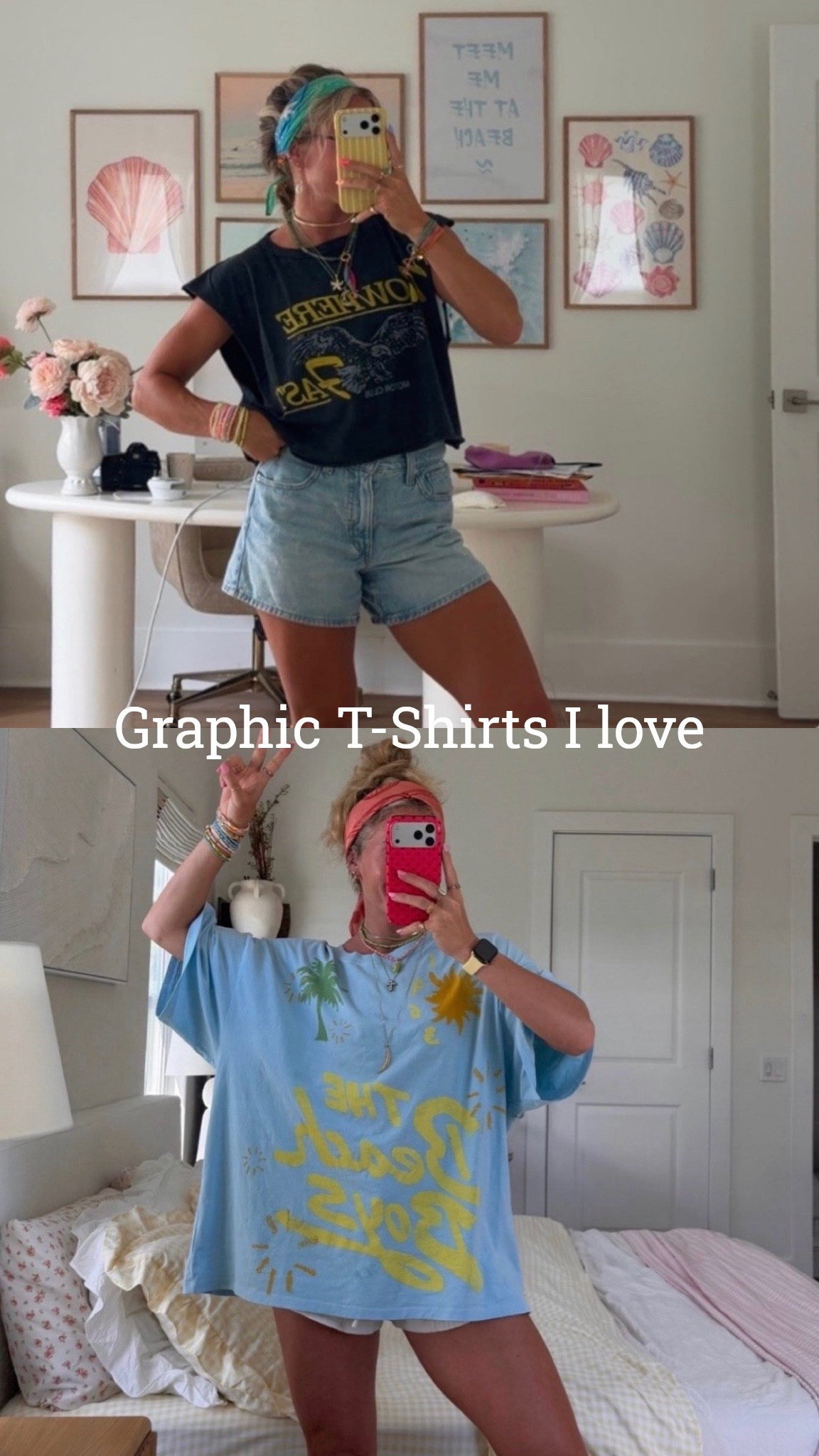 I’ve been living in these t-shirts! 🩵🌺

#LTKgrwm #LTKmomlife #LTKSeasonal