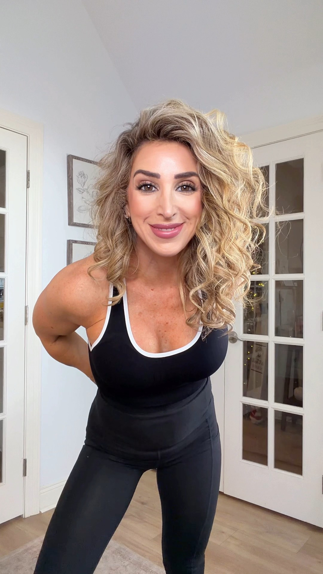 New year, new gym fit. 🥳 Wearing a size small in these high waisted black active leggings with pockets and a size medium in the black sports bra with white trim detail.

Workout outfits, gym leggings, workout top, sneakers, fitness, activewear, healthy lifestyle

#LTKfitnessgoals #LTKActive #LTKgrwm