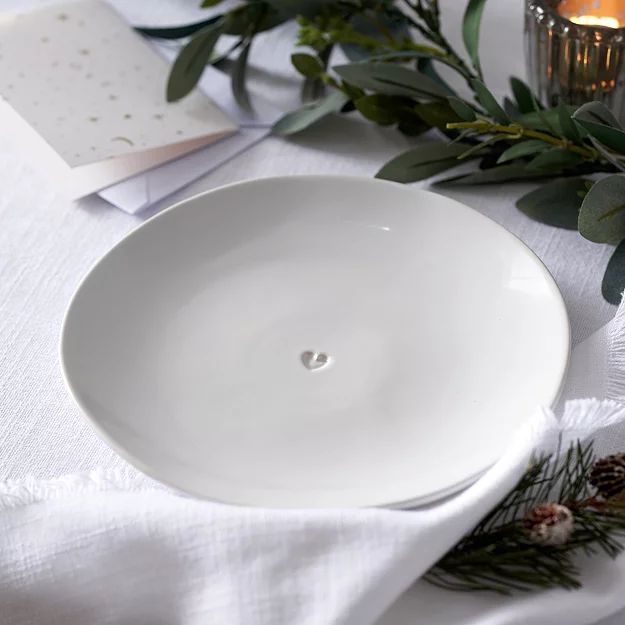 Bourton Heart Salad Plate | Tableware | The White Company | The White Company (UK)