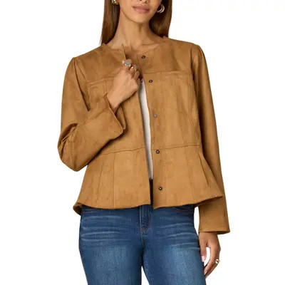 Wit & Wisdom Peplum Jacket in Laurel Wreath at Nordstrom, Size Medium | Nordstrom