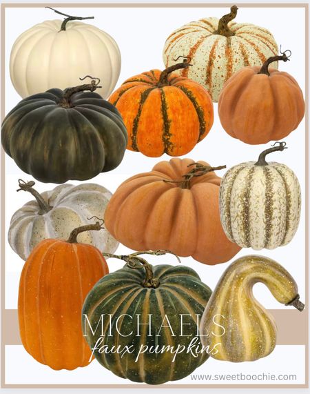 Michael’s is having a fall sale with 50% off their faux pumpkins! These are great to use in your fall decor and store them away to use year after year! 

Faux pumpkins, Halloween decor, fall decor, fall front porch

#LTKhome #LTKHalloween #LTKSale