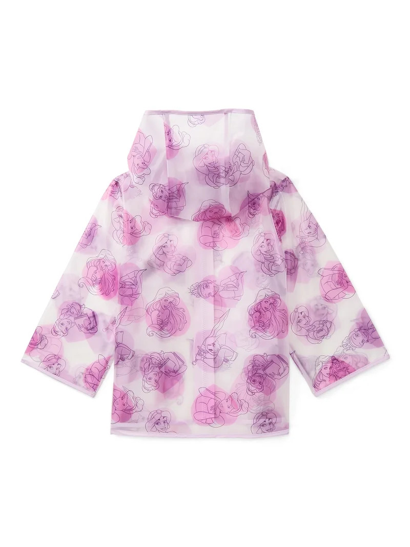 Disney Princess Toddler Girls' Print Rain Jacket with Hood, Sizes 2T-5T | Walmart (US)
