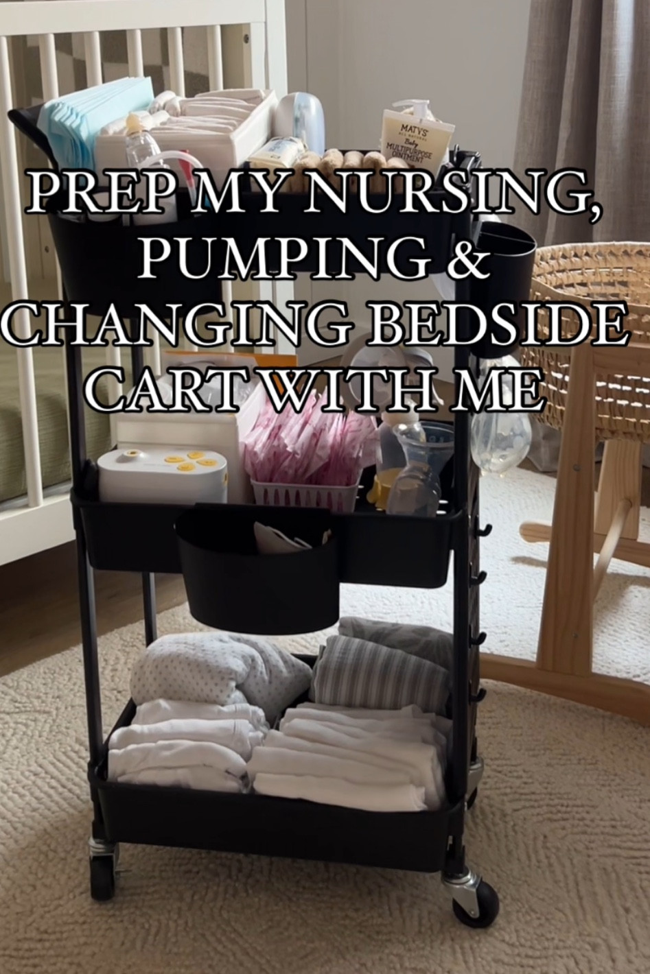 Nursing, pumping and changing bedside cart part ☝🏼! 

#LTKBump #LTKFamily #LTKBaby