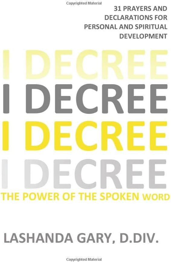 I DECREE: The Power Of The Spoken Word | Amazon (US)
