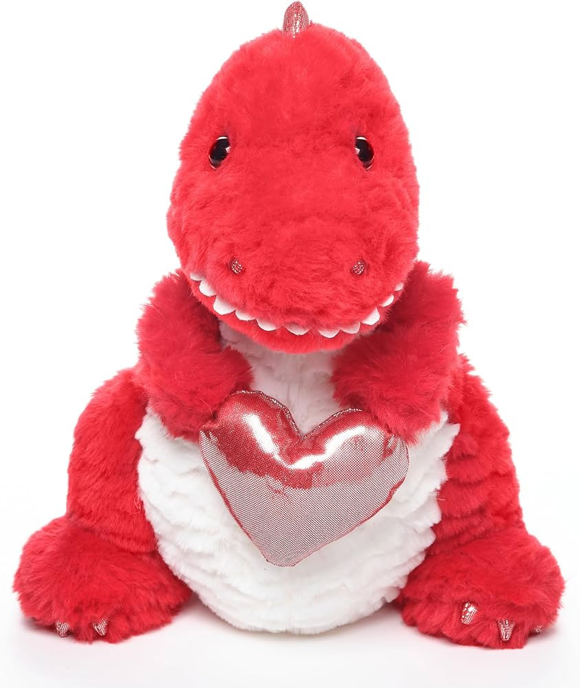 Bearington Collection Red Dinosaur T Rex Stuffed Animal for Girls 11 in Valentine's Day Plush | Amazon (US)