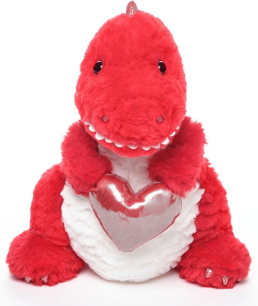 Bearington T-Riffic The Love Dinosaur Valentine's Day Plush, 12 Inch Dinosaur Valentine's Day Plu... | Amazon (US)