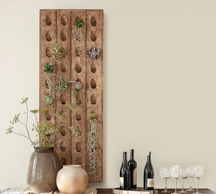 French Wine Bottle Riddling Wall Rack | Pottery Barn (US)
