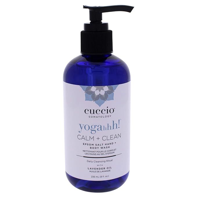 Cuccio Somatology Yogahhh Clean Plus Calm Epsom Salt Hand and Body Wash Lavender 8 Ounces | Amazon (US)