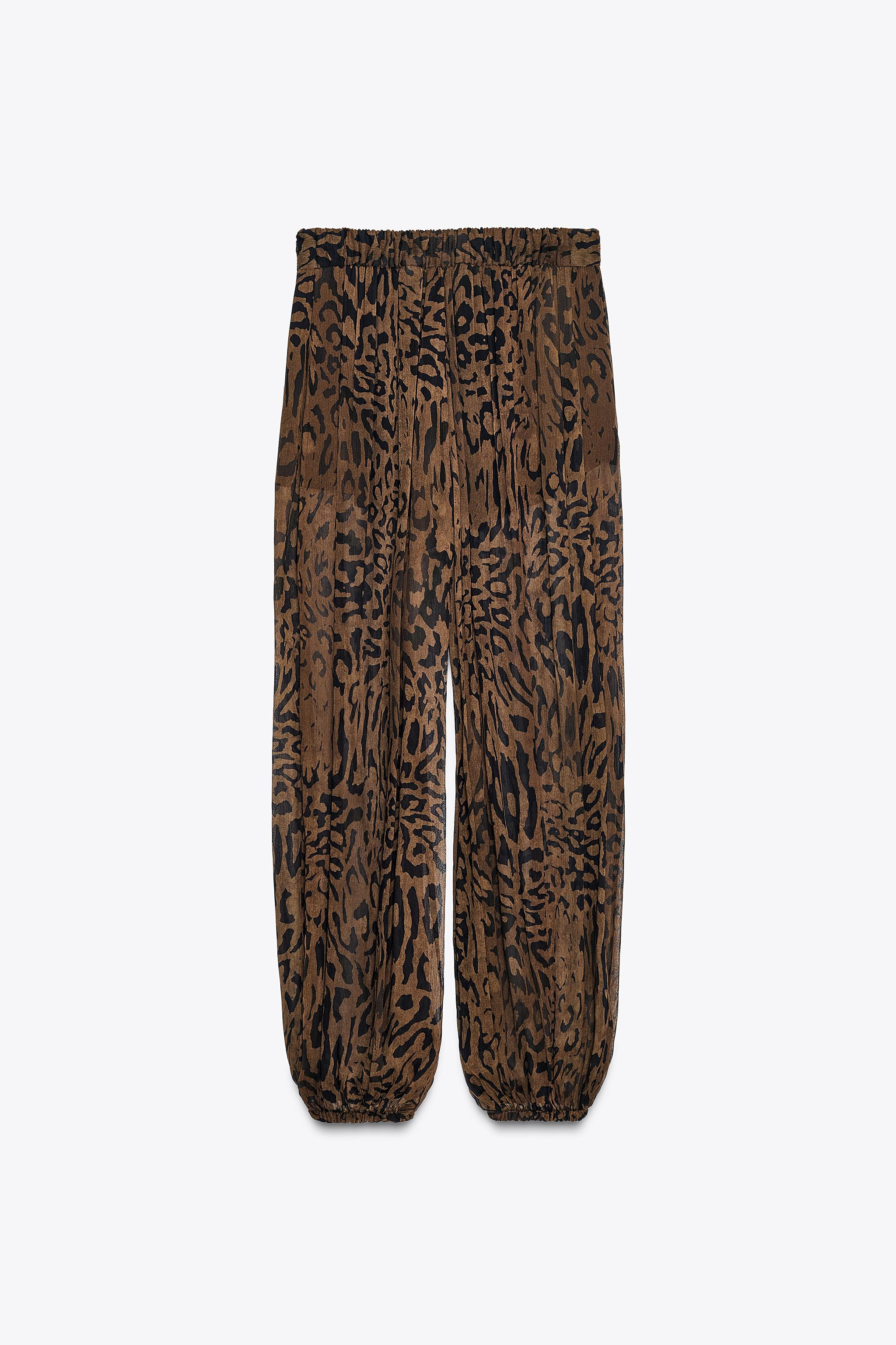 ZW COLLECTION ANIMAL PRINT BLOOMER PANTS | Zara US
