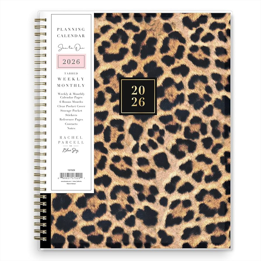 Blue Sky Rachel Parcell 2026 Weekly and Monthly Planner Calendar, January 2026 - December 2026, 8... | Amazon (US)