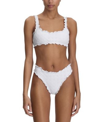 Ruffle Kennedy Bralette Bikini Top & Ruffle High Leg Scoop Bikini Bottom | Bloomingdale's (AU)
