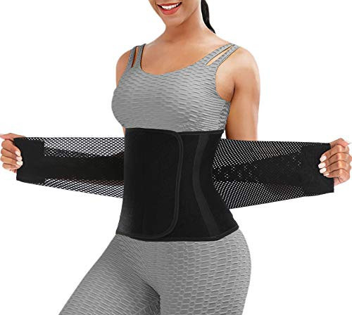 ChongErfei Waist Trainer Belt for Women & Man - Waist Trimmer Ab Belt Black | Amazon (US)
