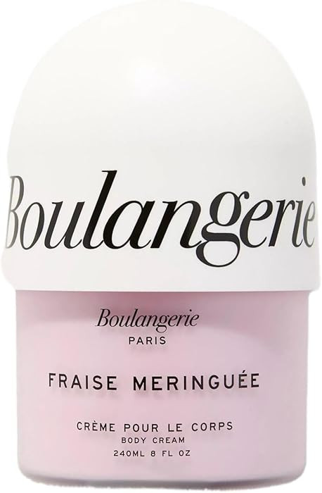 Boulangerie Paris Fraise Meringuee Body Cream, French Strawberry Meringue Fragrance, 240ml/8 fl o... | Amazon (US)