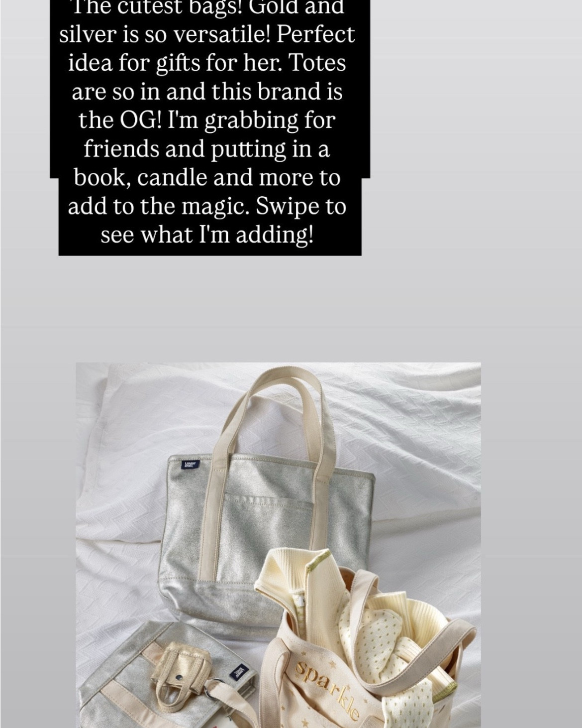 This would be a great gift idea, a cute tote filled with goodies! Both our families love their Lands End products especially their boat and tote bags! m


#LTKGiftGuide #LTKHoliday #LTKFindsUnder50