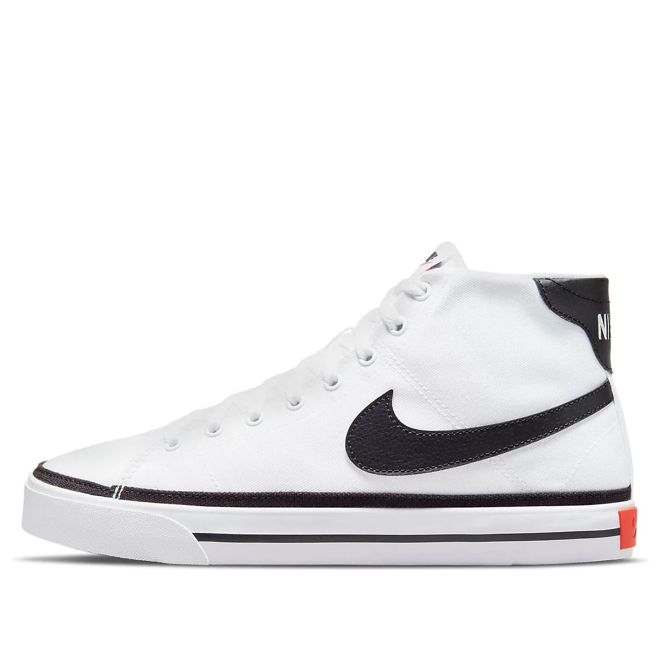 Nike Court Legacy Canvas Mid 'White Black' | KICKS CREW