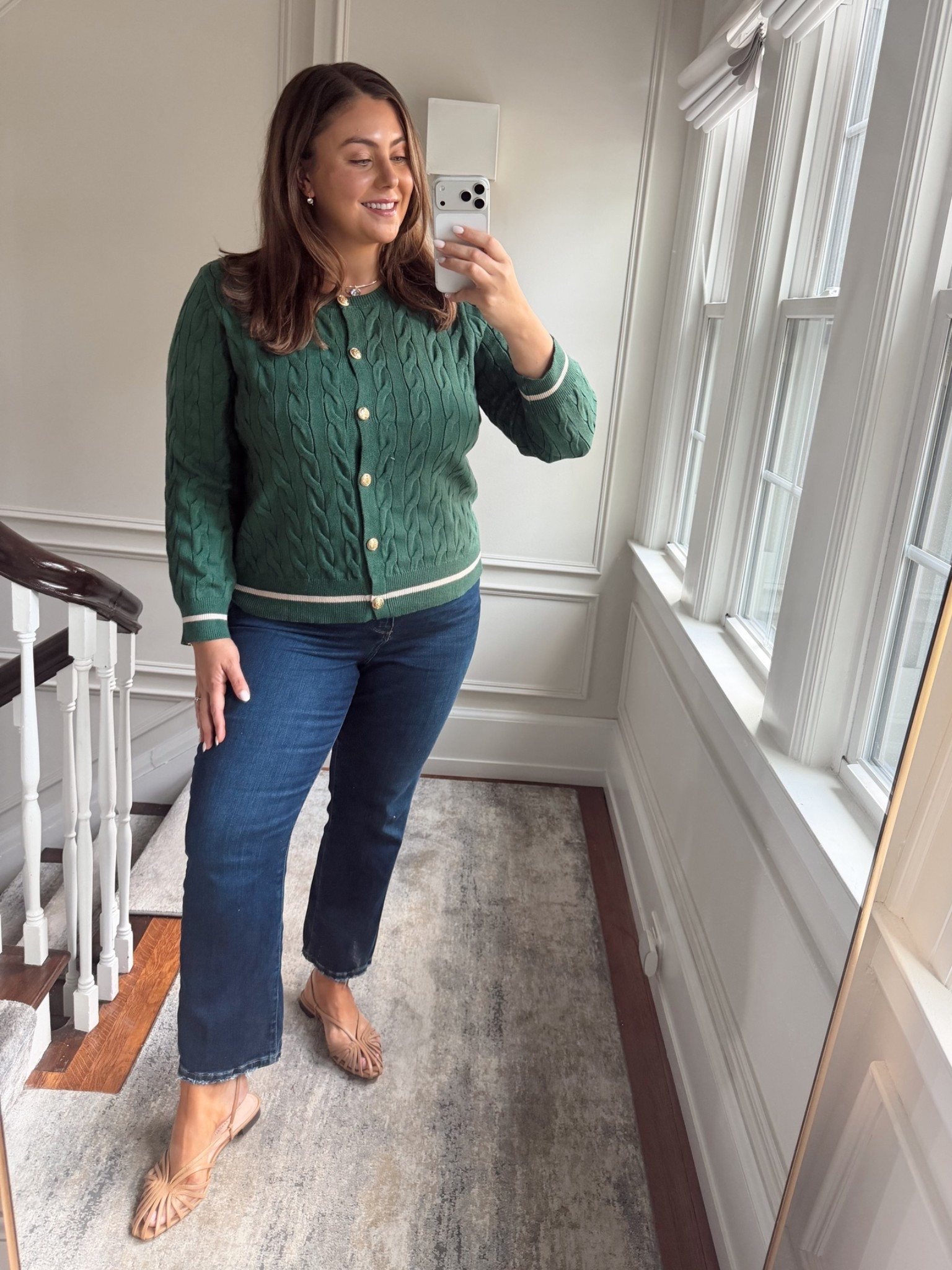 Wearing size XXL in cardigan - functional buttons, work friendly. Wear open or closed! Wearing size 16Plus in jeans. Use CARALYN15 on your first order at Spanx

#LTKootd #LTKPlusSize #LTKWorkwear