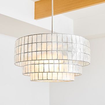 Capiz Tiered Chandelier (24") | West Elm (US)