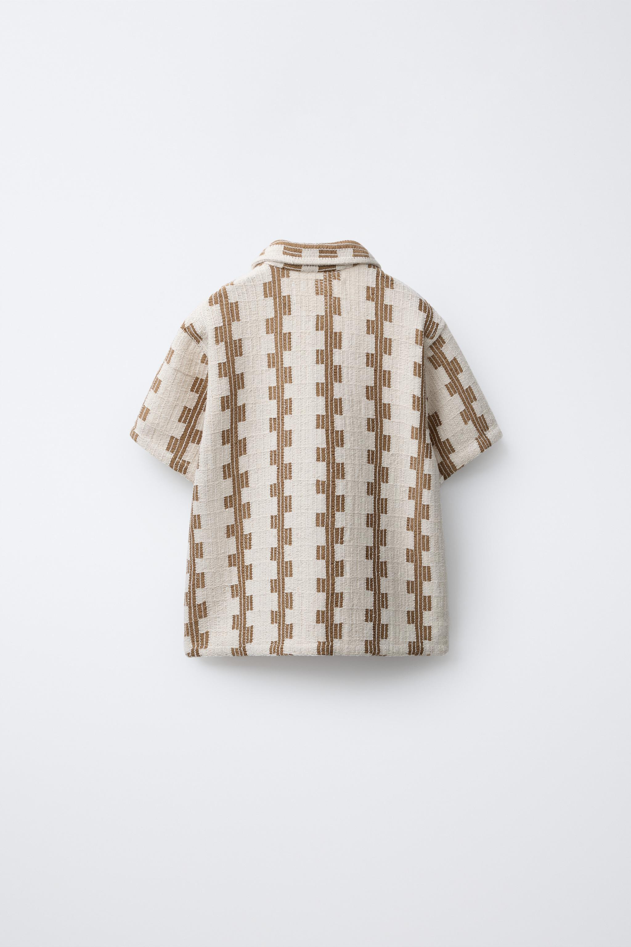 TEXTURED PRINT SHIRT | Zara US