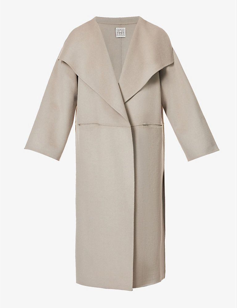 TOTEME Signature dropped-shoulder wool and cashmere-blend coat | Selfridges