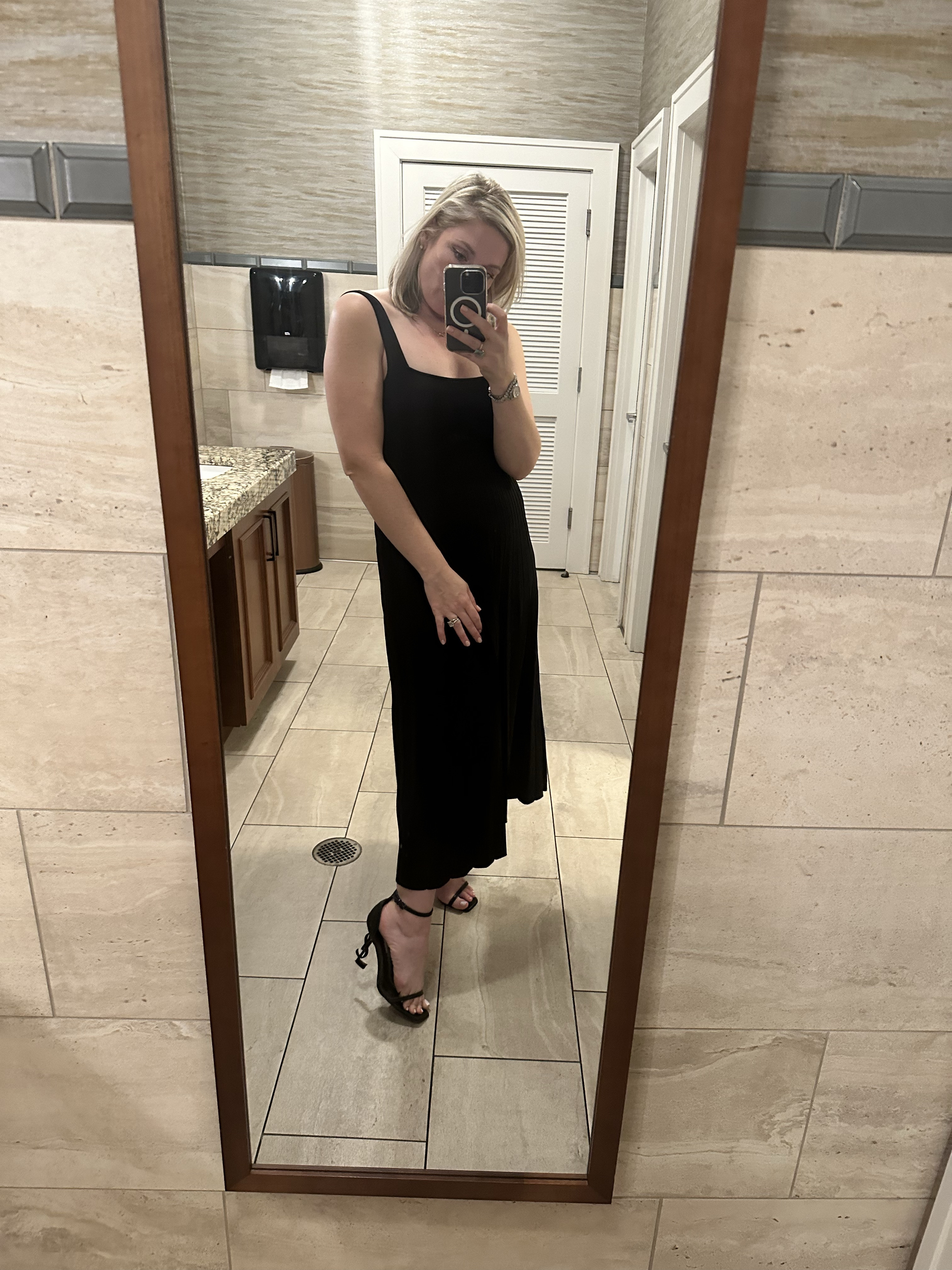 Black on black for a night out. 

#LTKOver40 #LTKSeasonal #LTKMidsize