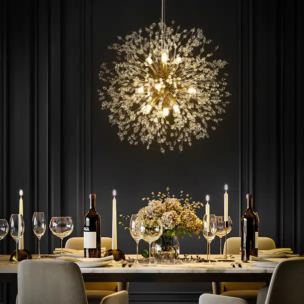 Wallin 9 - Light Dimmable Sphere Chandelier | Wayfair North America