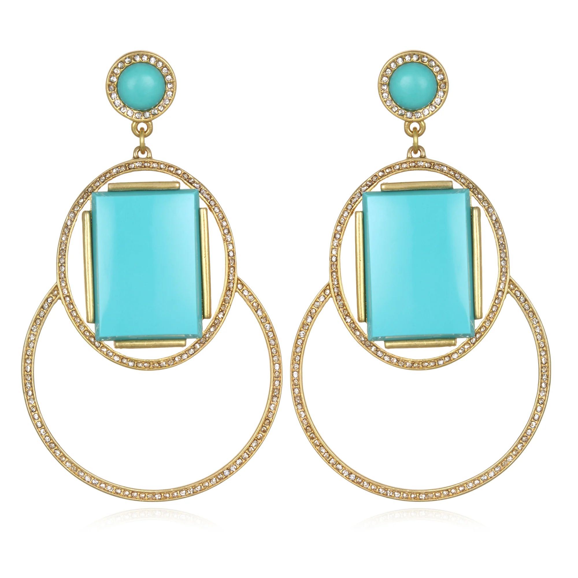Marquesas Drop Earrings - Turquoise | Sequin