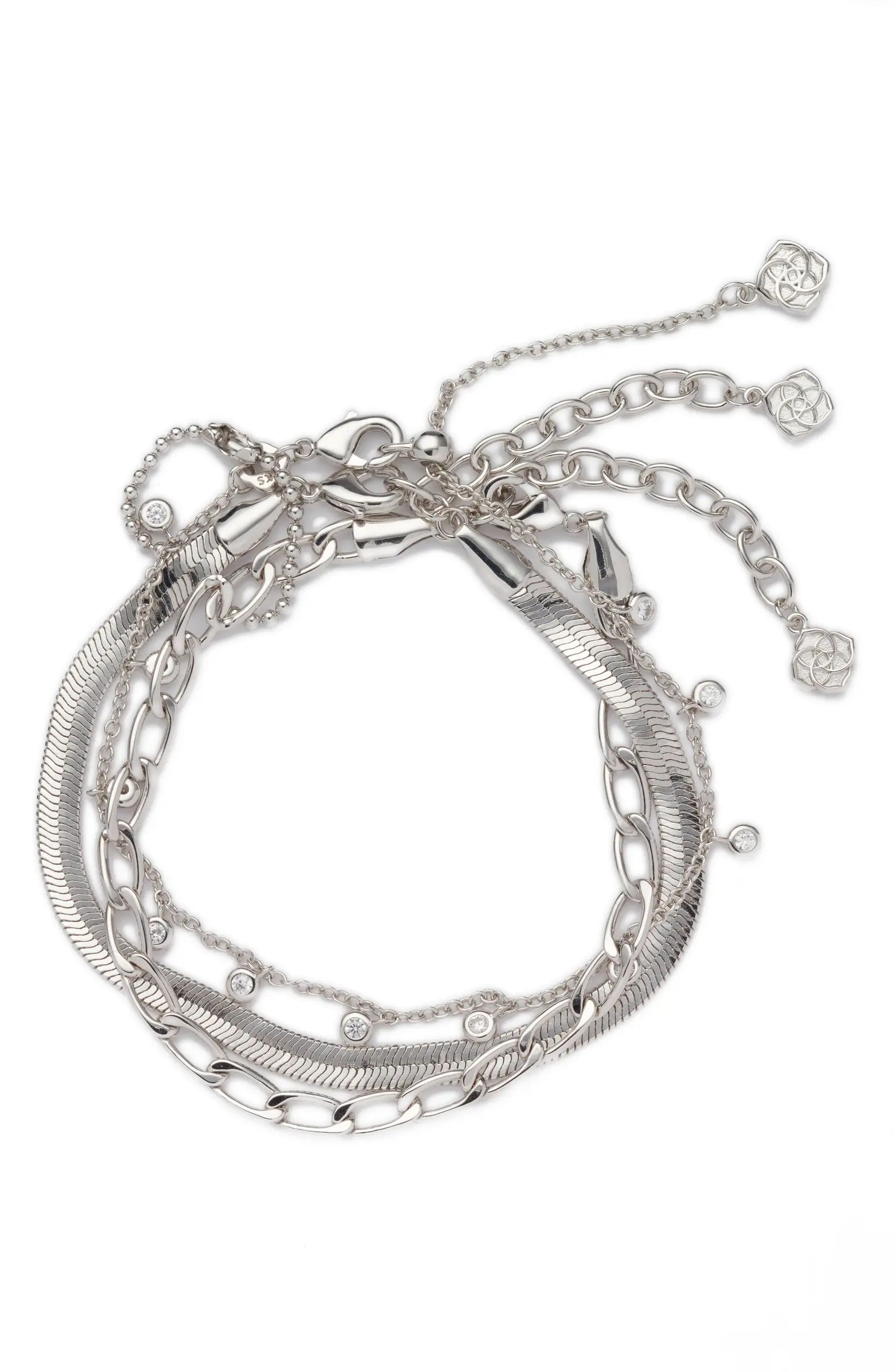 Kendra Scott Kassie Set of 3 Chain Bracelets | Nordstrom | Nordstrom