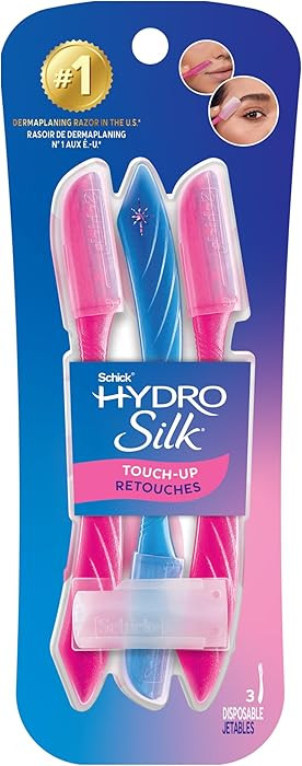 Schick Hydro Silk Touch-Up Dermaplaning Tool with Precision Cover, 3ct | Dermaplane Razor, Face R... | Amazon (US)
