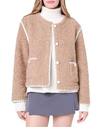 English Factory Faux Shearling Jacket    | Bloomingdale's Women | Bloomingdale's (US)