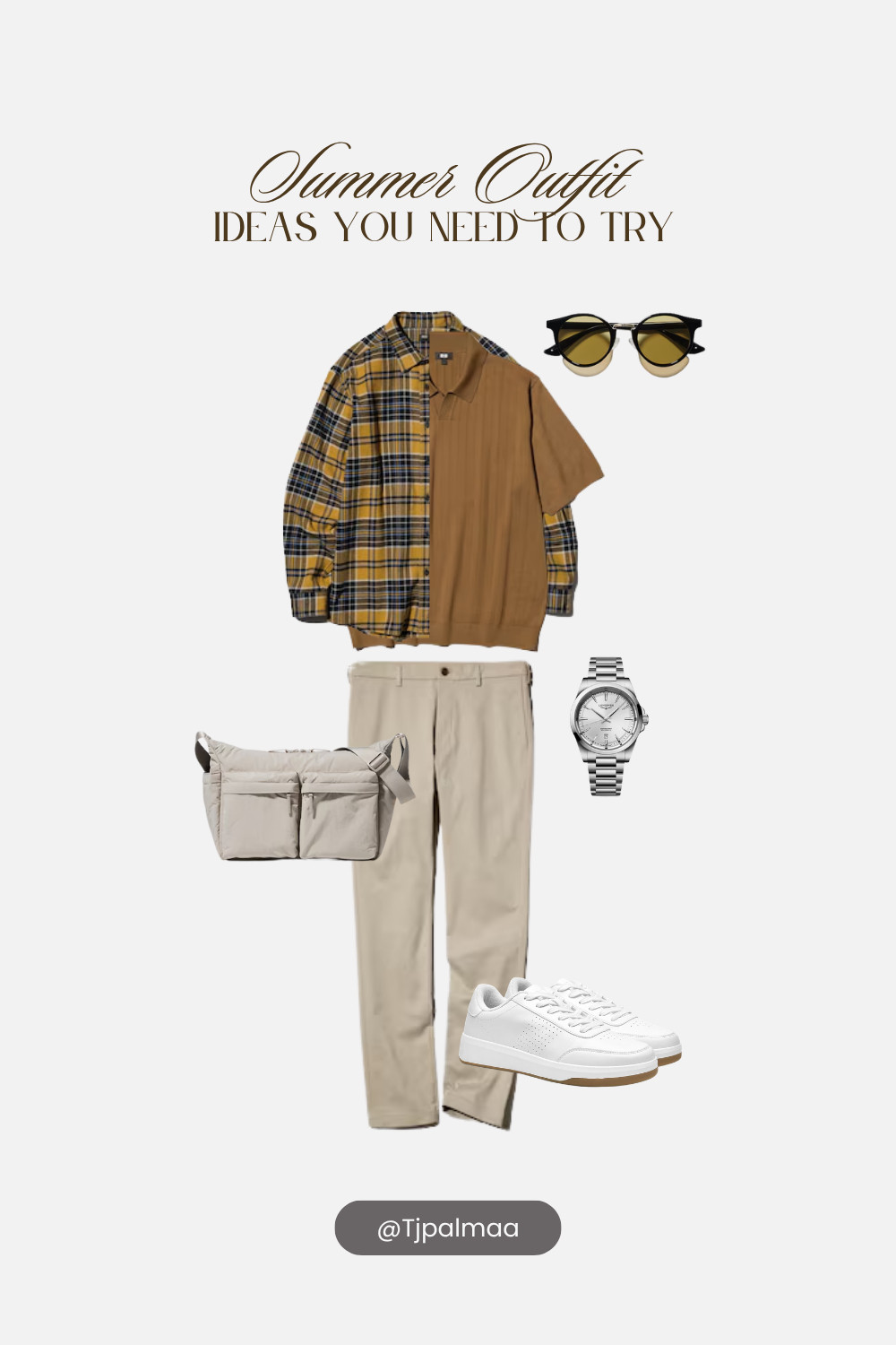 Summer style, simplified. ☀️ A lightweight layered look that transitions effortlessly from daytime plans to evening outings. Shop the full outfit in my LTK and elevate your warm-weather wardrobe. 🤎

#SummerOutfit #CasualStyle #EverydayStyle 

 #LTKgrwm #LTKootd #LTKMens