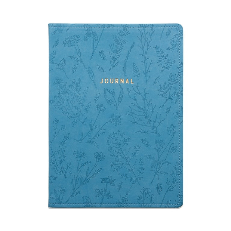 Pen + Gear Leatherette Embossed Jumbo Journal, Blue, 7.375" x 10.25" x 0.75", 192 Lined Pages | Walmart (US)