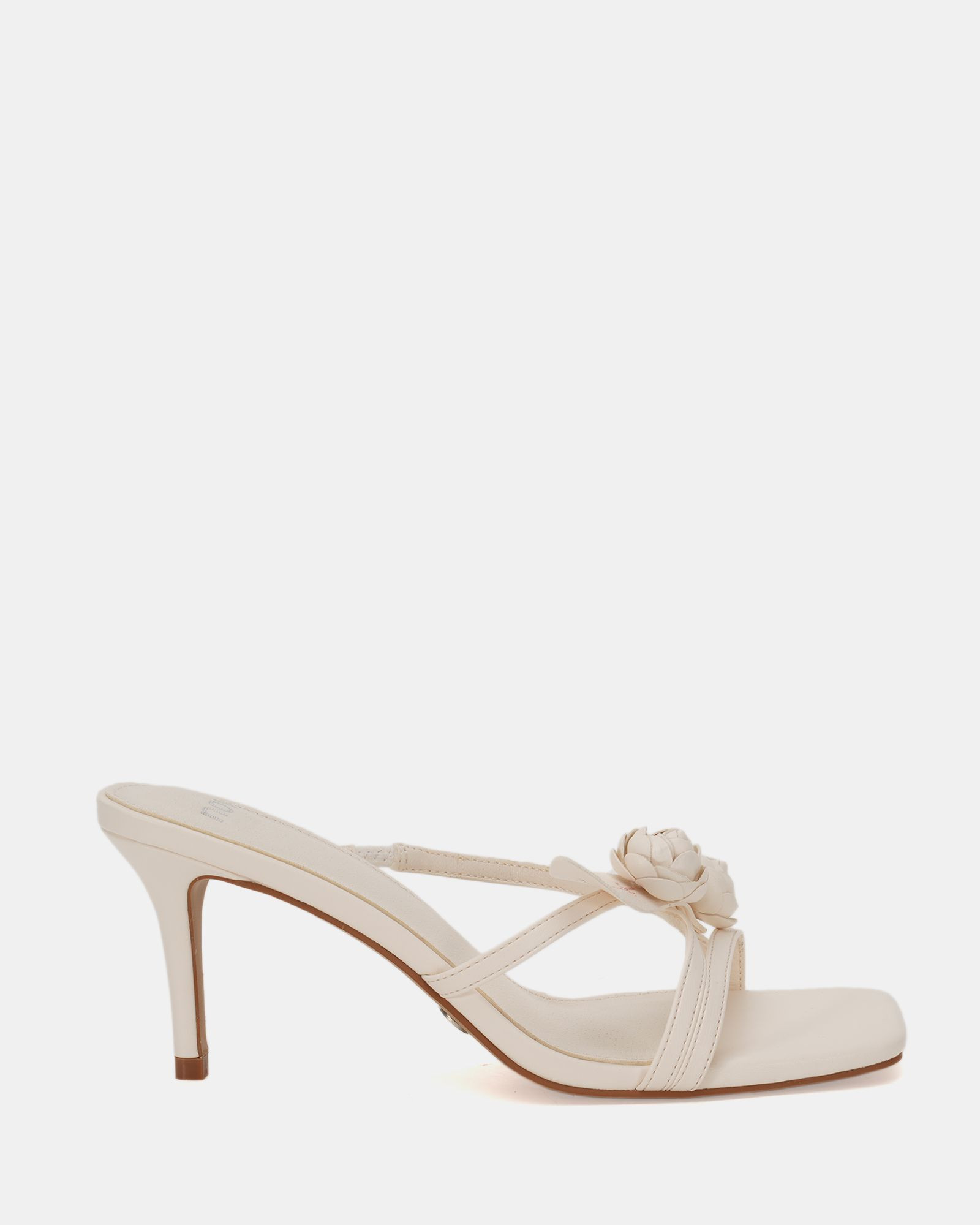 UMII WHITE Block Heels | Novo Shoes