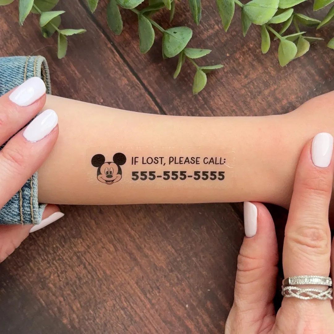 Child Safety Temporary Tattoo with Phone Number | Personalized Emergency Contact Tattoo for Kids ... | Etsy (US)