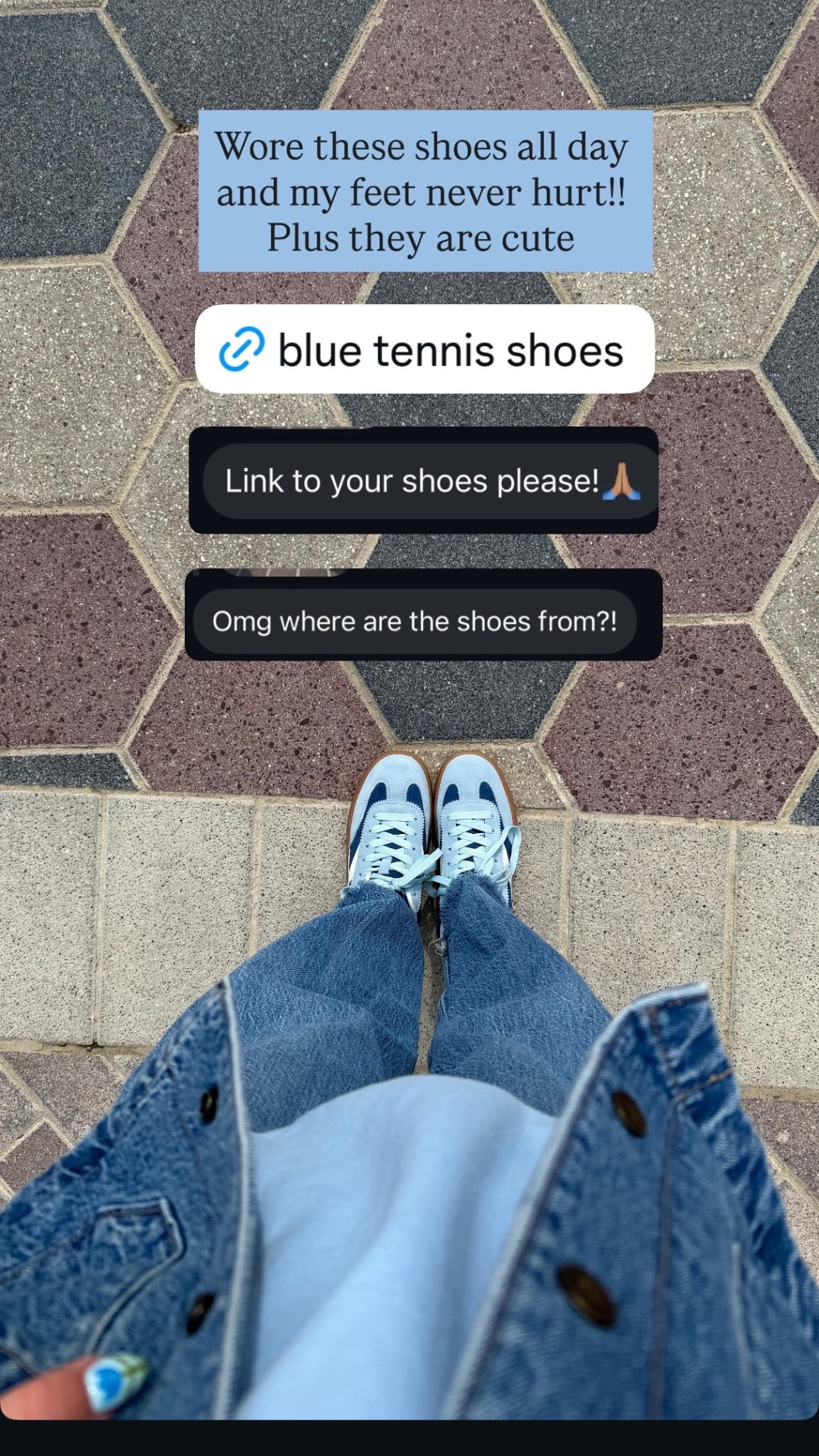 Another pair of shoes that we wore at Disney in Paris! These ones are blue, but they come in different colors ￼

#LTKdayinmylife #LTKFestival #LTKootd