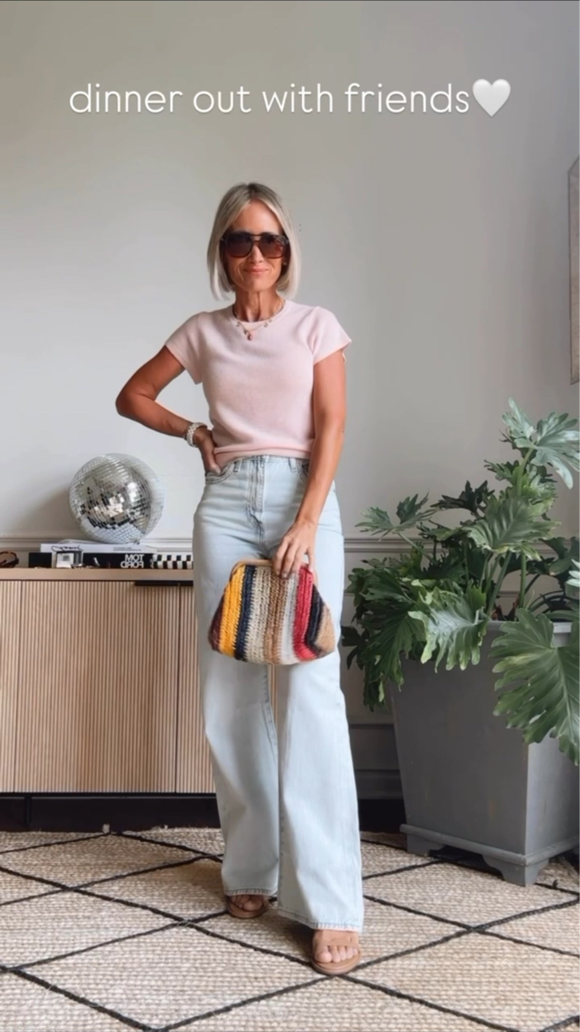 this look is from last year (so exact bag is sold out) but this cashmere tee and jeans are still two of my faves for an easy and polished Spring  Outfit!

#LTKSaleAlert #LTKOver40 #LTKgrwm