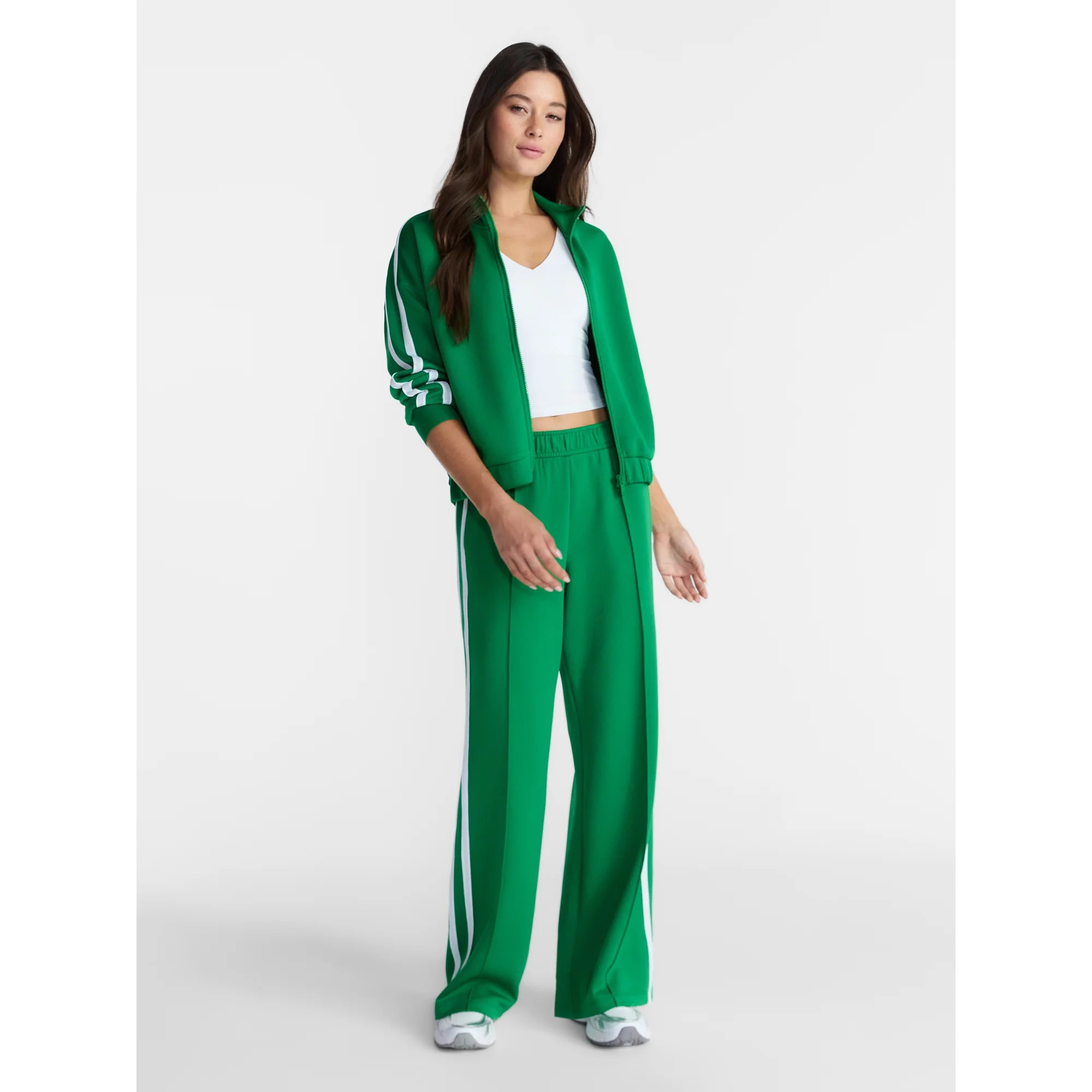 Avia Women's Pique Knit Pants, 30" Inseam, Sizes XS-XXXL | Walmart (US)