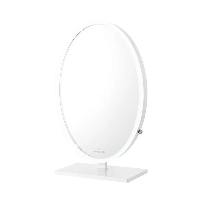 Impressions Vanity Heiress Plus Vanity Mirror with LED Strip Lights, Desk Makeup Mirror (White) -... | Walmart (US)