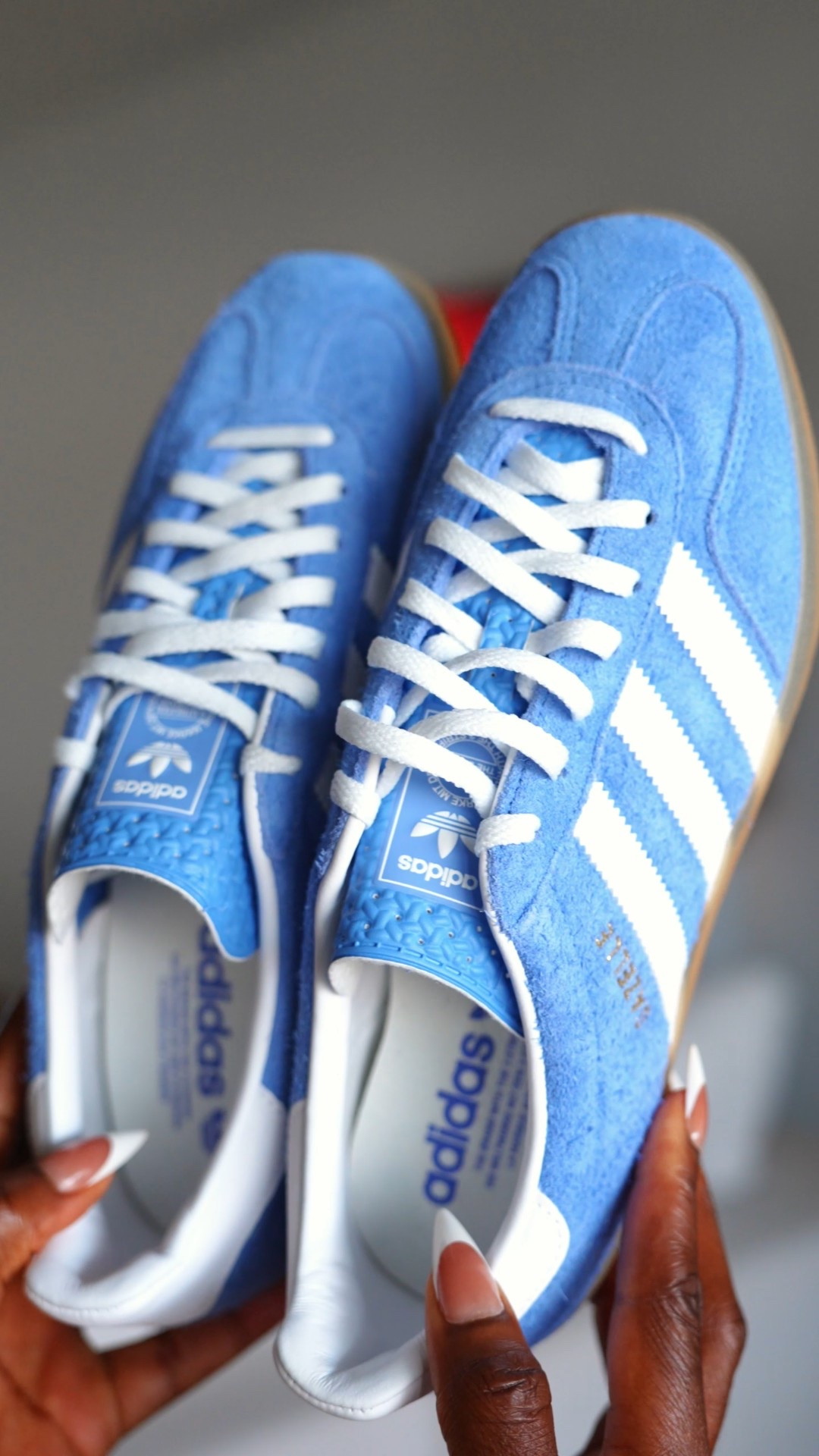 I am in love with these Adidas gazelle indoor shoes in the color blue fusion. I’ve never had a blue pair of sneakers and these go perfectly with my new blue Adidas tracksuit. 

#LTKShoeCrush #LTKFindsUnder100