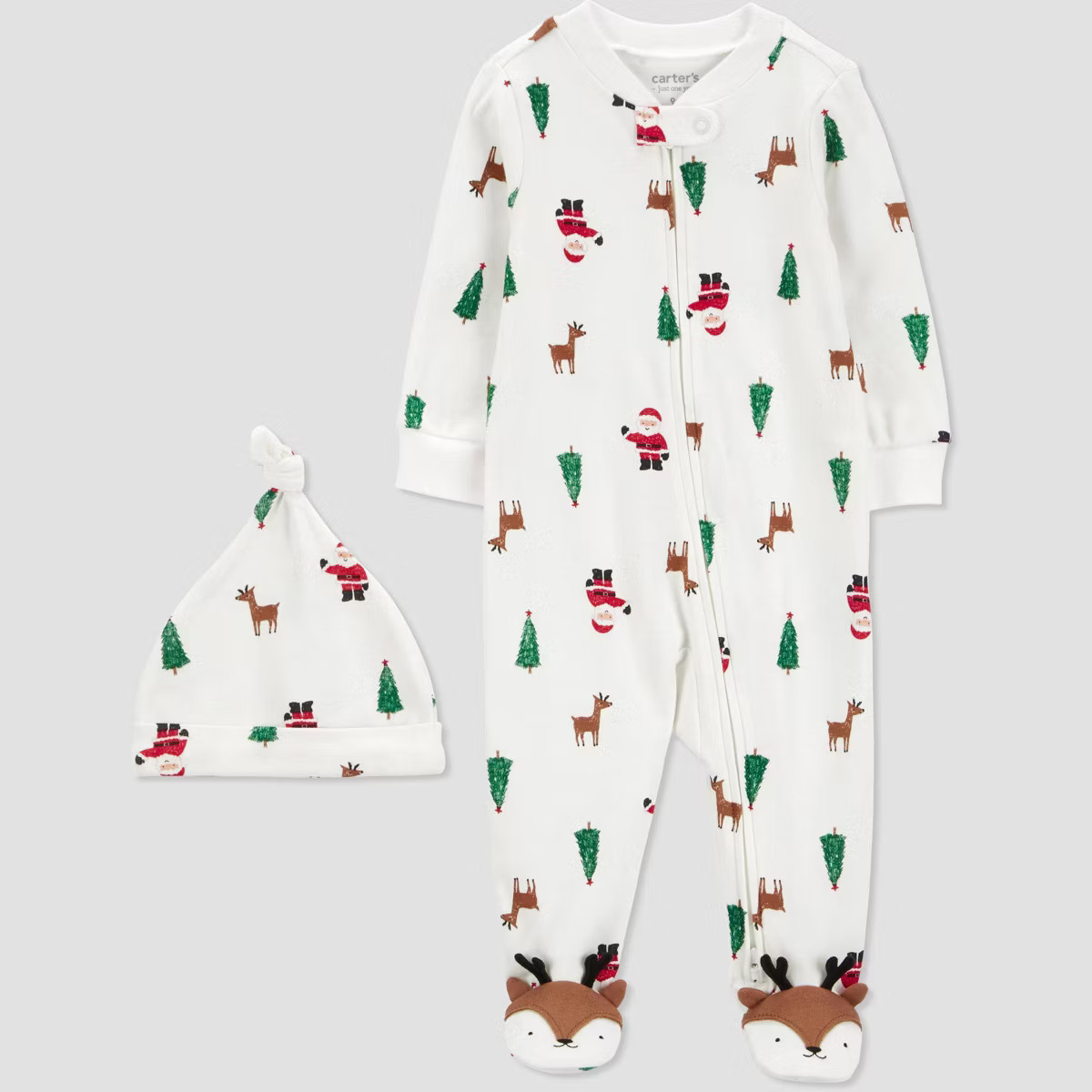 Carter's Just One You® Baby Christmas Reindeer Santa Sleep N' Play - White | Target