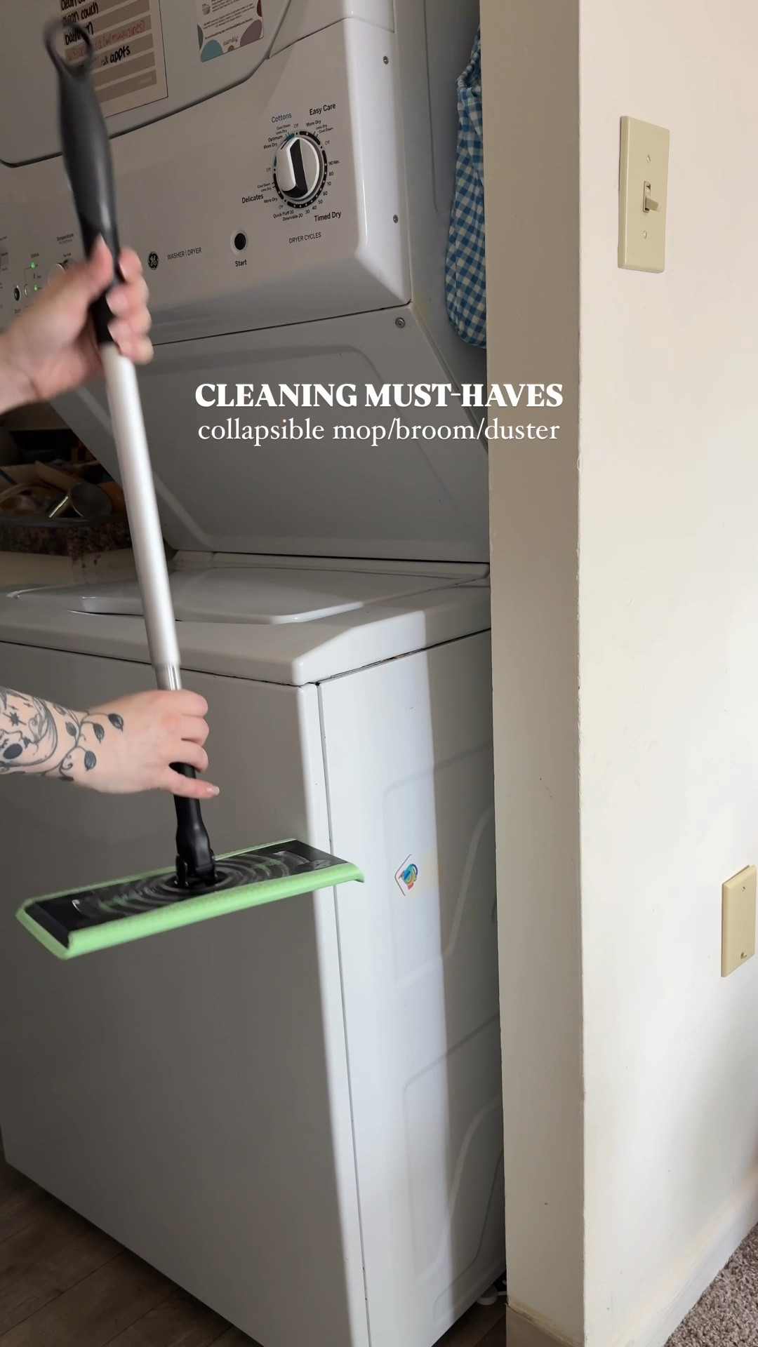 new spring cleaning find | a collapsible swiffer sweeper! It’s perfect for small spaces and can be stored anywhere! 
#targetfinds #swiffer #springcleaning #cleaning #cleaningsupplies #mop 

#LTKHome #LTKSaleAlert #LTKFindsUnder50