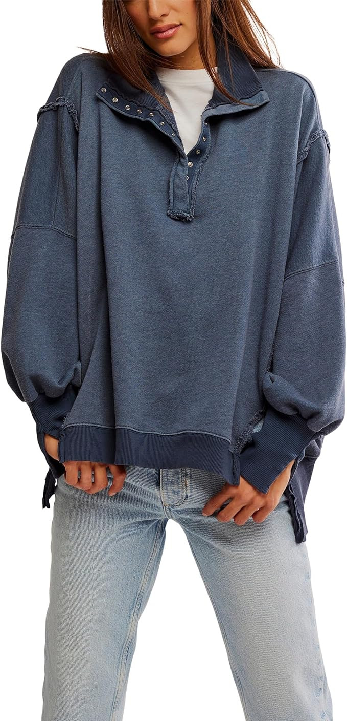 Free People Women's Camden Henley | Amazon (US)