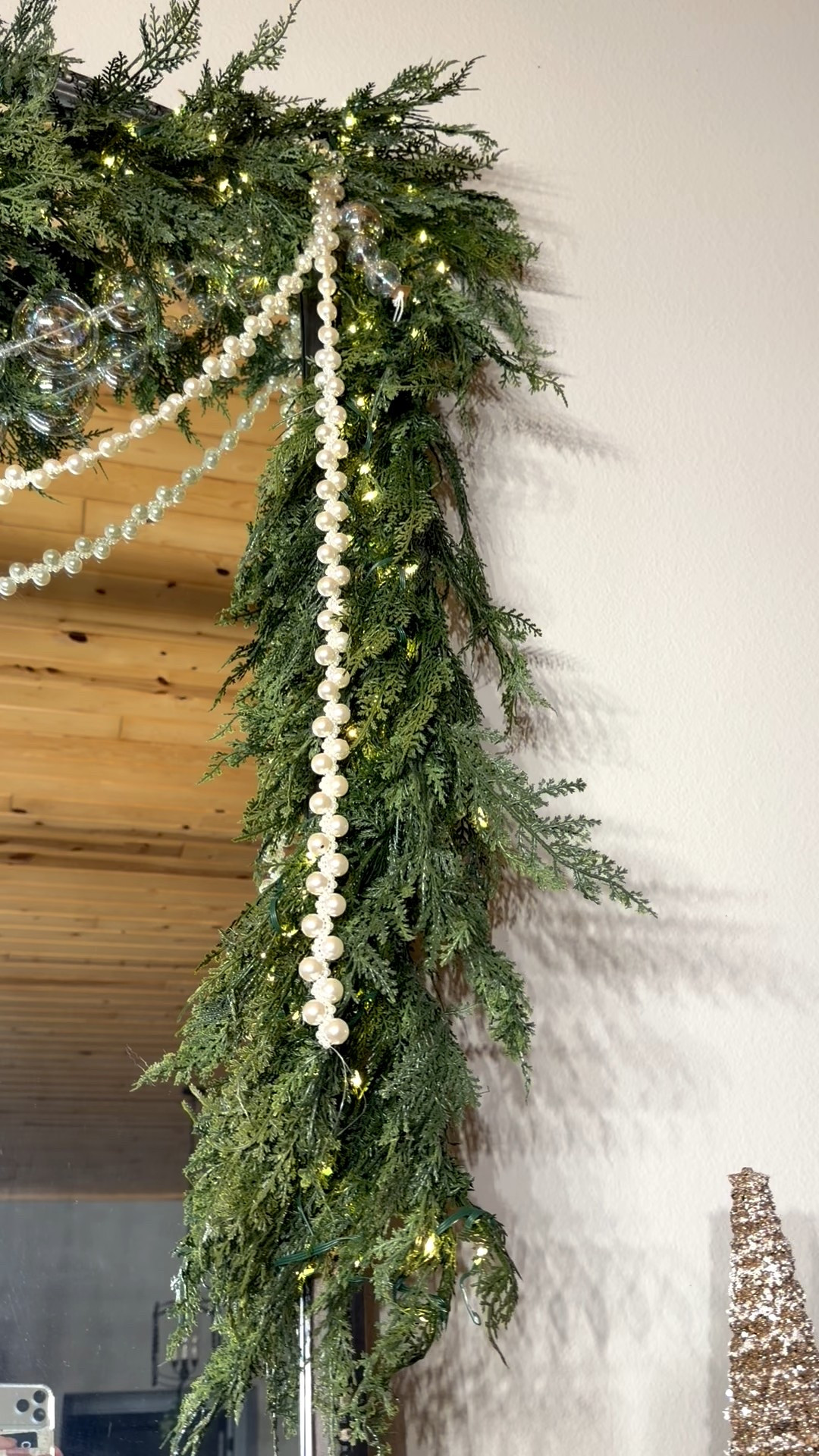 Christmas garland, pearl garland, glass bauble garland, prelit garland 

#LTKHoliday #LTKCyberWeek #LTKSaleAlert