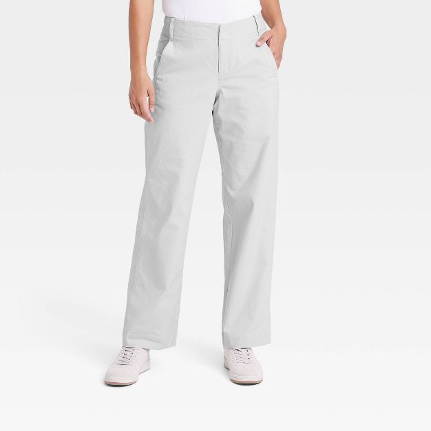Women's Mid-Rise Straight Leg Chino Pants - A New Day™ | Target